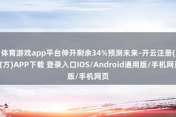 体育游戏app平台伸开剩余34%预测未来-开云注册(官方)APP下载 登录入口IOS/Android通用版/手机网页